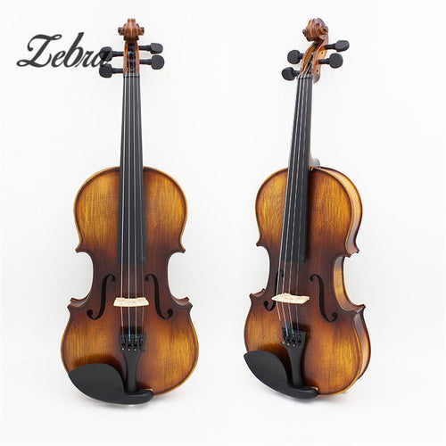 Full Size 4/4 Natural Acoustic Fiddle Violin with Violin Case Cover