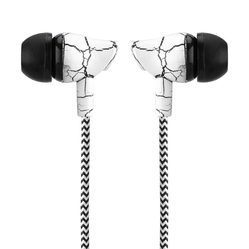 Wired 3.5mm Earphone Cloth Rope Earpieces Stereo Bass