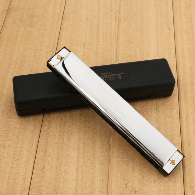 24 Holes With 48 Tones Tremolo Harmonica C Key Octave-tuned Mouth