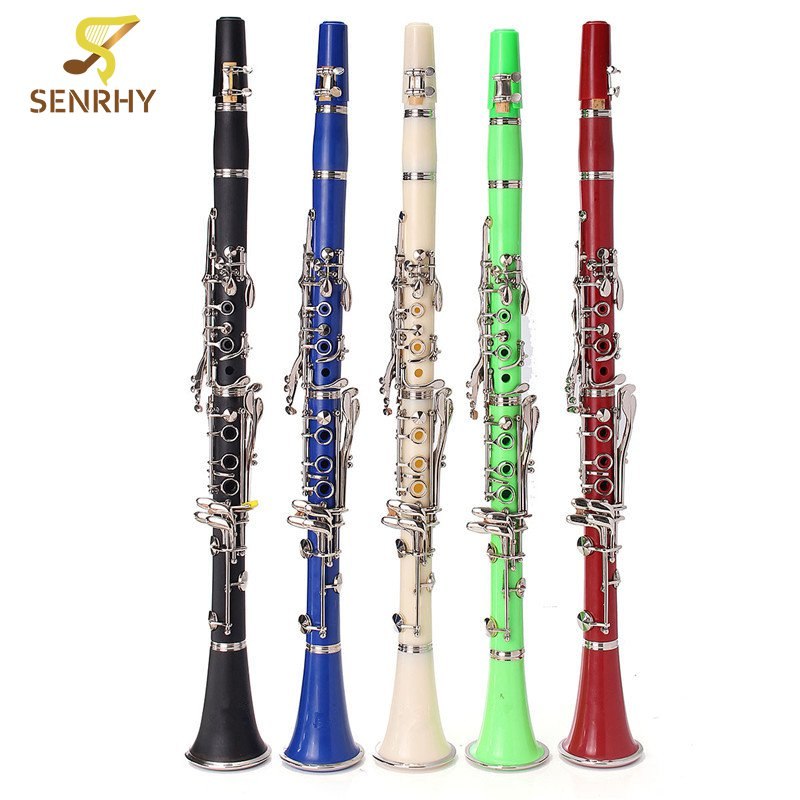 Clarinet 17 Keys with Durable ABS Body with Reed Best Woodwind Instruments