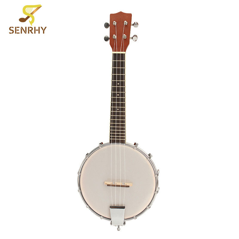 New 23'' Sapele Nylon 4 Strings Concert Banjo Ukulele Uke Bass Guitar