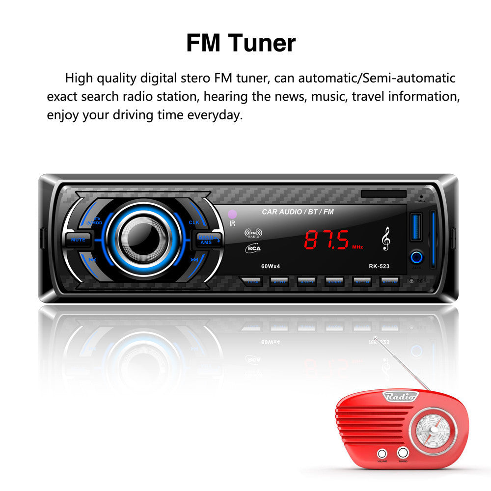 Bluetooth Car Audio Stereo FM DVD CD MP3 Player