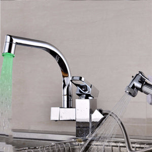 High End Looking Light Temperature Sensor LED Faucet