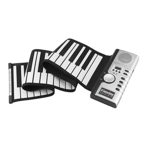 61 Keys 128 Tones Roll Up Electronic Piano Keyboard