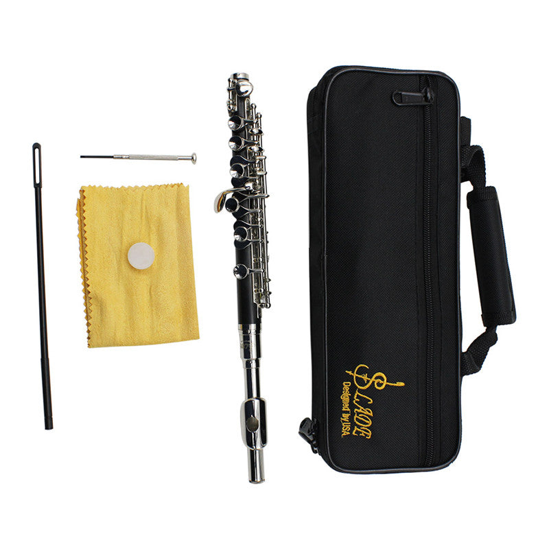 Hight Quality Exquisite shine Head Piccolo Flute C Key With Precision Keys