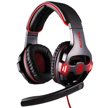 Load image into Gallery viewer, Virtual Surround Sound Headset Breathing LED Light USB Gaming Headphone