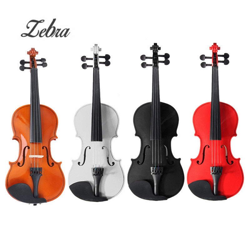 1/2 Natural Acoustic Wooden Fiddle Violin Set